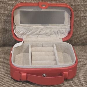 Red Jewelry Travel Case
